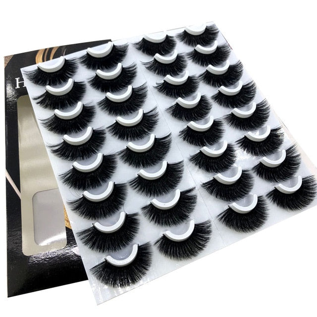 NEW 2-20 pairs 8-25mm Fake Eyelashes