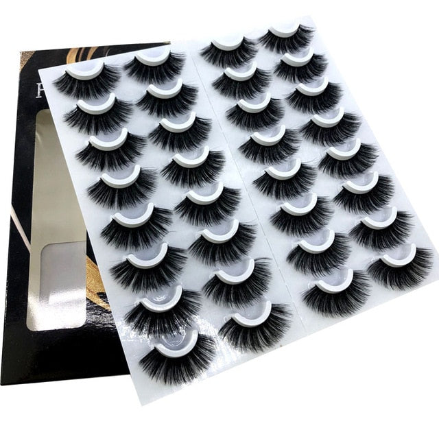 NEW 2-20 pairs 8-25mm Fake Eyelashes