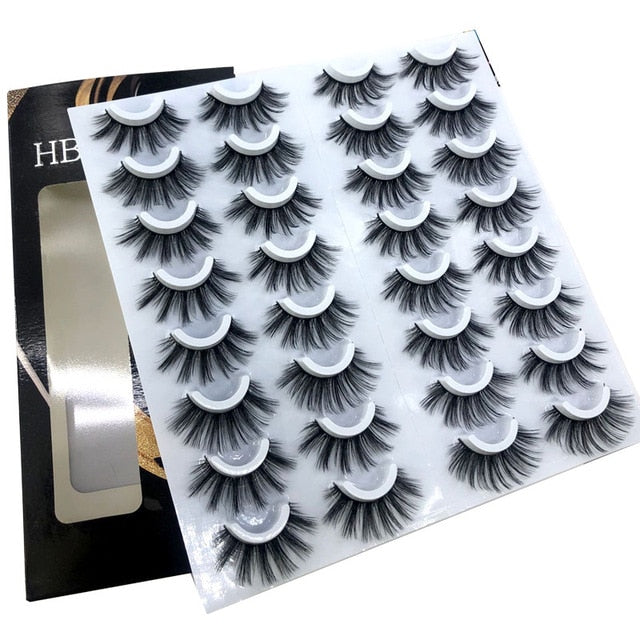 NEW 2-20 pairs 8-25mm Fake Eyelashes