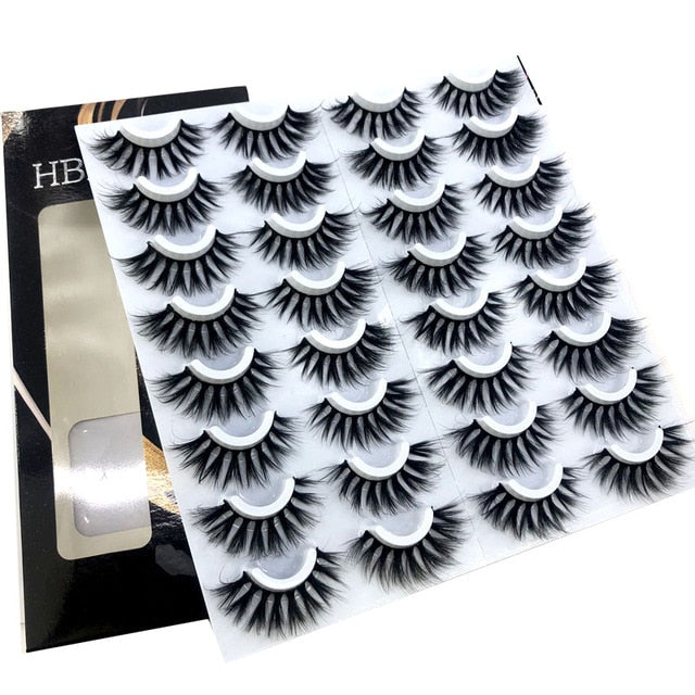 NEW 2-20 pairs 8-25mm Fake Eyelashes