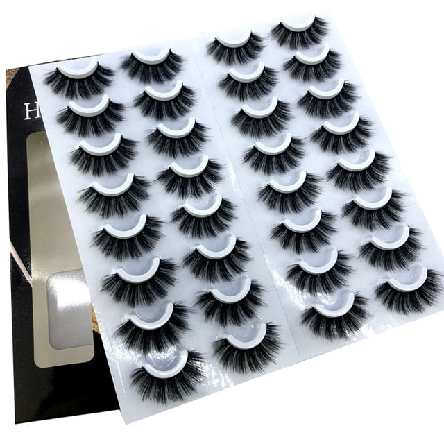 NEW 2-20 pairs 8-25mm Fake Eyelashes